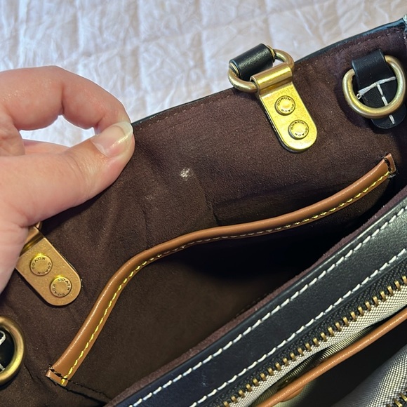 Coach Rouge 25 Black Pebbled Leather - Picture 12 of 14